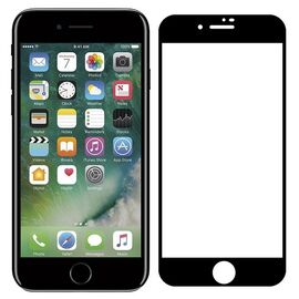  Стекло защитное Full Glue Premium Krutoff для iPhone 7/8 черное 
