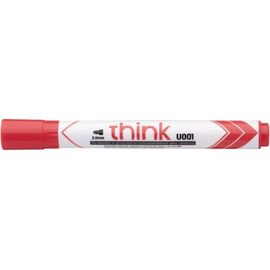  Маркер для досок Deli Think EU00140 круглый пиш. наконечник 2мм красный 