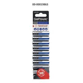  Батарейка GoPower LR6 AA BL10 Alkaline 1.5V (10/60/360) 