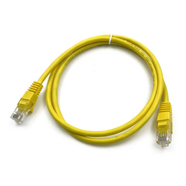  Патч-корд Buro (UTP-5E-1M-Y) UTP 4 пары cat5E CCA molded 1м желтый RJ-45 (m)-RJ-45 (m) 