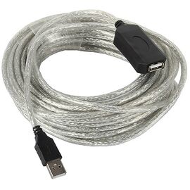  Кабель Vcom VUS7049-10M USB2.0-repeater, удлинительный активный Am-Af 10м 
