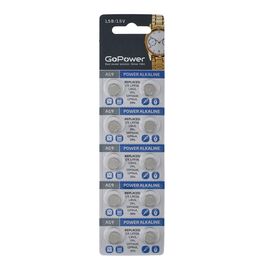  Батарейка GoPower G9/LR936/LR45/394A/194 BL10 Alkaline 1.55V (10/100/3600) 