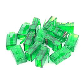  Коннектор DeTech RJ45 8P8C F/G зеленый (1000 шт/упак) 