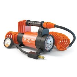 Авто-компрессор АГРЕССОР (AGR-50L) металл., 12V, 280W, 50 л./мин., перех. для накач.лодок, LED фонарь 