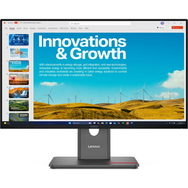 Монитор Lenovo P24QD-40 (64B1GAR1CB) 23,8" 16:9, IPS, QHD, 4ms, 300cd, 120Hz, HDMI, DP, USB, USB-C, LAN, HAS 