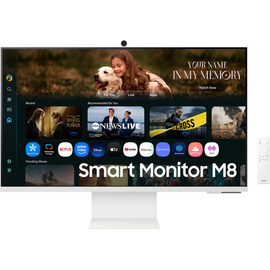  Монитор Samsung S32FM803UIXCI белый VA LED 4ms 16:9 HDMI M/M матовая HAS Piv 3000:1 400cd 178гр/178гр 3840x2160 60Hz 4K USB 7кг 