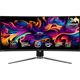  Монитор MSI MPG 341CQPX (9S6-3DD04T-036) Black QD-OLED, 3440x1440, HDMI+HDMI+DP+Type C (90W), USB Hub, 0.03 ms, 178°/178°, 250 cd/m, 1500000:1, 240Hz 