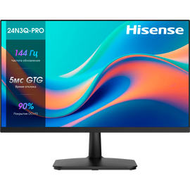  Монитор Hisense 27N3Q-Pro 27" FHD, 1920x1080, 144Hz, 16:9, IPS, 5ms, 250cd, HDMI, DP, VGA 