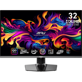  Монитор MSI MPG 321URX (9S6-3DD29A-055) Black QD-OLED, 3840x2160, HDMI+HDMI+DP+Type C, 0.03 ms, 178гр./178гр., 250 cd/m, 1500000:1, 240Hz 