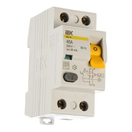  Выключатель дифференциального тока IEK ВД1-63 ИЭК MDV10-2-040-030 2п 40A 30mA тип AC 