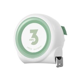 Рулетка Deli Home Series White (H8103) 3мх19мм, клипса, шнурок, эксклюзивный дизай 