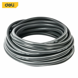  Шланг поливочный армированный Deli DL8072-15 15 метров, 1/2", 4 слоя, давление до 25 бар, серый 