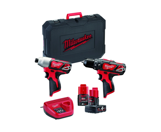  Набор аккумуляторные дрель-шуруповер и гайковерт Milwaukee 4933443497 M12 BPP2B-421C 