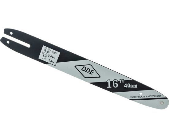 Шина для цепной пилы DDE 160SDEA074 (910-737) сварная 16"/40 см-3/8"-1,3-55z (для цепи 91P/VS/VXL) 
