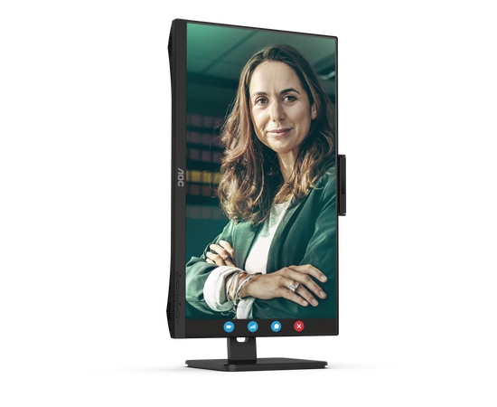  Монитор AOC Q27P3QW Black 27" с поворотом экрана (IPS, 2560x1440, 75Hz, 4 ms, 178°/178°, 350 cd/m, 20M:1, +2xHDMI 1.4) 
